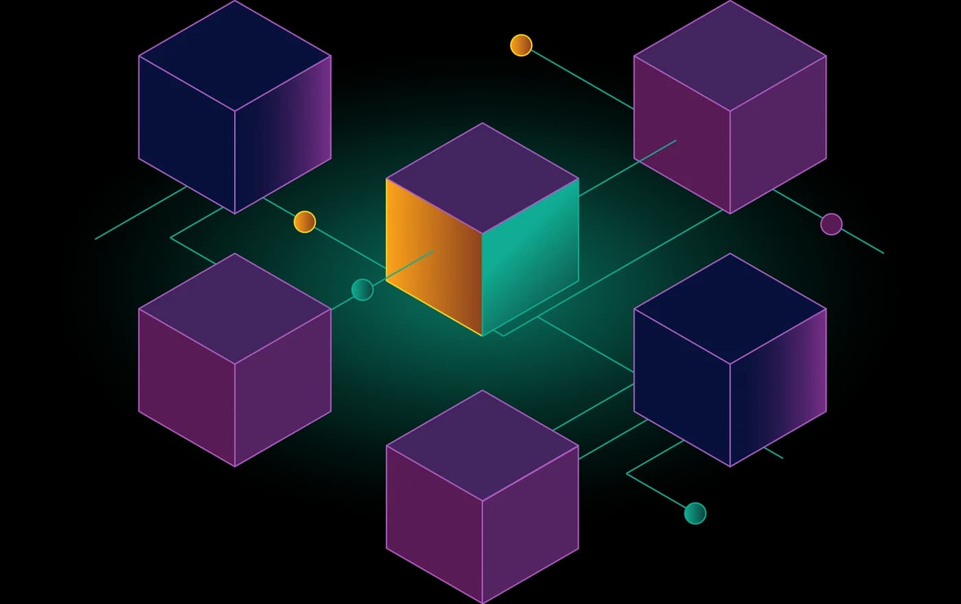 Blockchain storage graphic